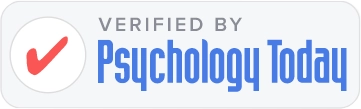 Verified by Psychology Today - accreditation badge for Mariusz Jargielo Counselling Glasgow